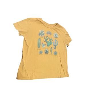 Mustard yellow cactus tee